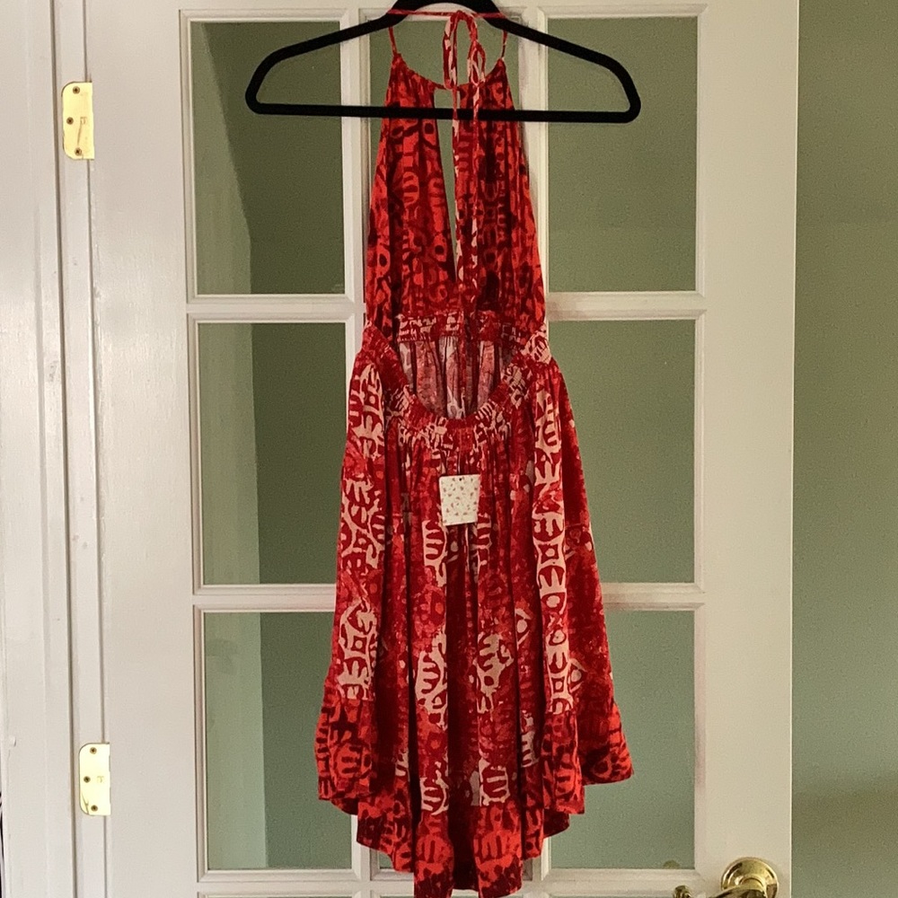 Lowest Posh Price for Free People NWT Beach Day Halter Minidress Size L - Picture 5 of 12